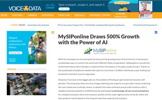 Voicedata Covered MySIPonlineâ€™s Tremendous Growth of 2018