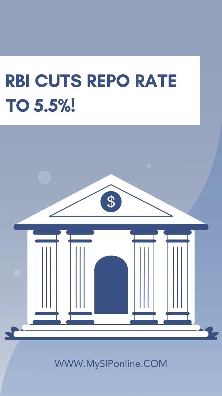 RBI Cuts Repo Rate to 5.5%!