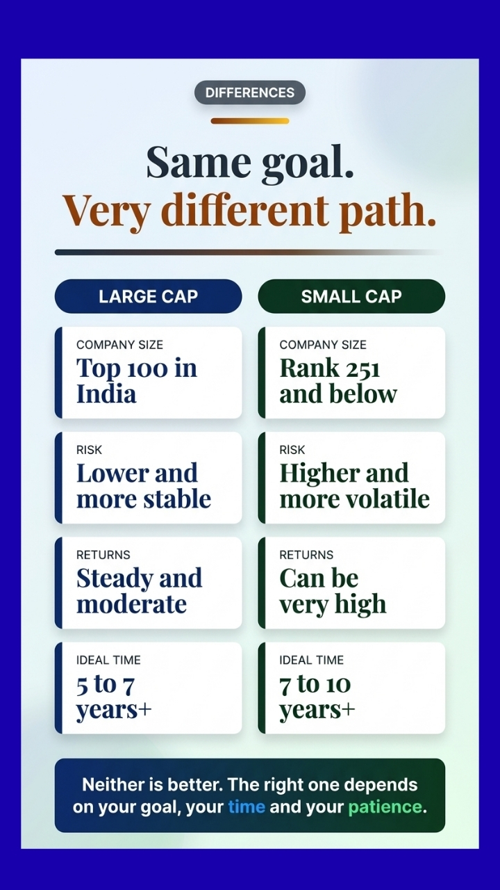 Large Cap vs Small Cap Mutual Funds